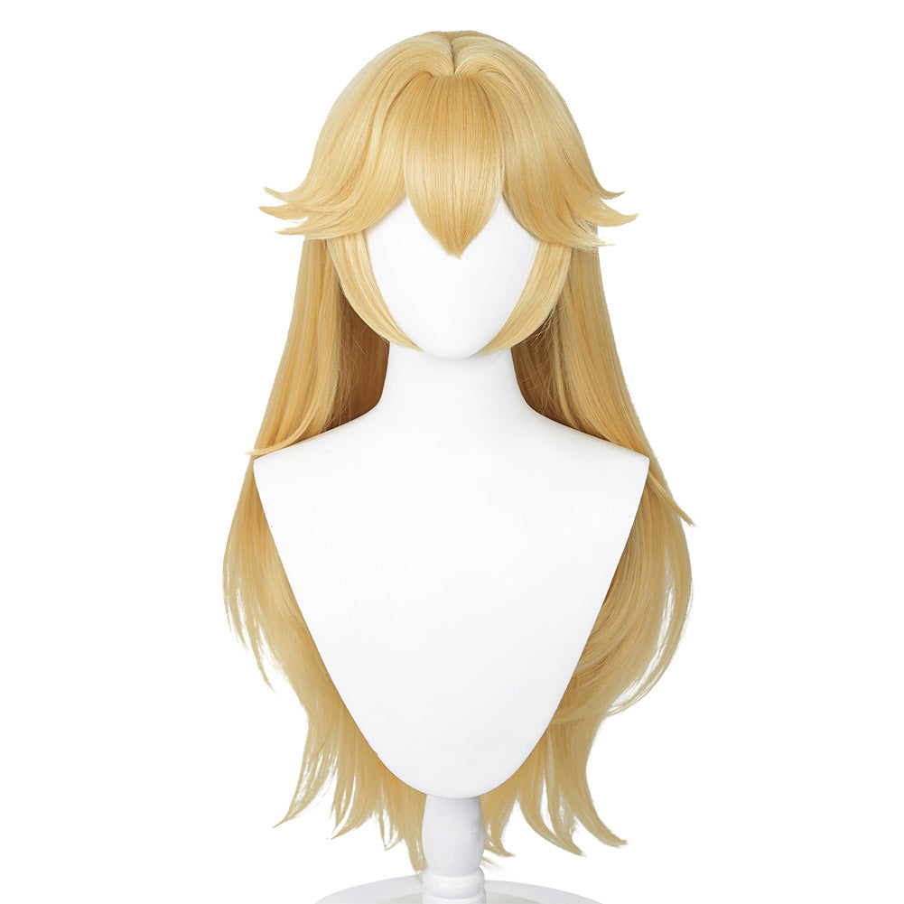 Movie The Super Mario Bros Princess Peach Cosplay Wig Heat Resistant Synthetic Hair Halloween Carnival Props