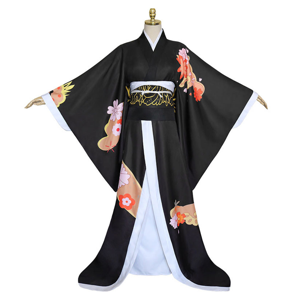 Kibutsuji Muzan Cosplay Costume Kimono Outfits Halloween Carnival Suit