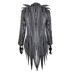 Movie The Nightmare Before Christmas Jack Skellington Outfits Tailcoat Cosplay Costume Halloween Carnival Suit