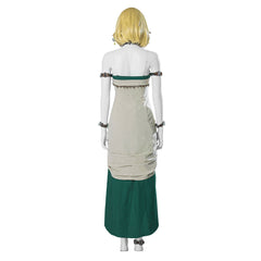 Game The Legend of Zelda Princess Zelda Outfits Green Dress Cosplay Costume Halloween Carnival Suit