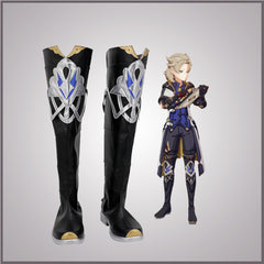 Genshin Impact Albedo Cosplay Shoes Boots Halloween Costumes Accessory Custom Made