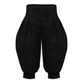 Medieval Renaissance Viking Cosplay Pants Harem Cropped Trousers Halloween Carnival Suit