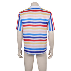 Movie Barbie 2023 Allan Rainbow Striped Shirt Outfits Cosplay Costume Suit