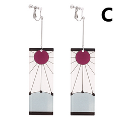 Earrings  Kimetsu No Yaiba Blade Of Ghost Earings For Women Girl Cosplay Jewelry Accessories Gifts