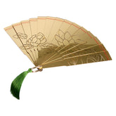 Douma Arcylic Folding Fan Carved Lotus Weapon Cosplay Accessories Props