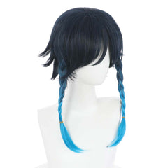 Genshin Impact Heat Resistant Synthetic Hair Venti Carnival Halloween Party Props Cosplay Wig
