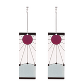 Kamado Tanjirou Resin Pin Hook Clip On Hanafuda Earrings Cosplay Accessories Props