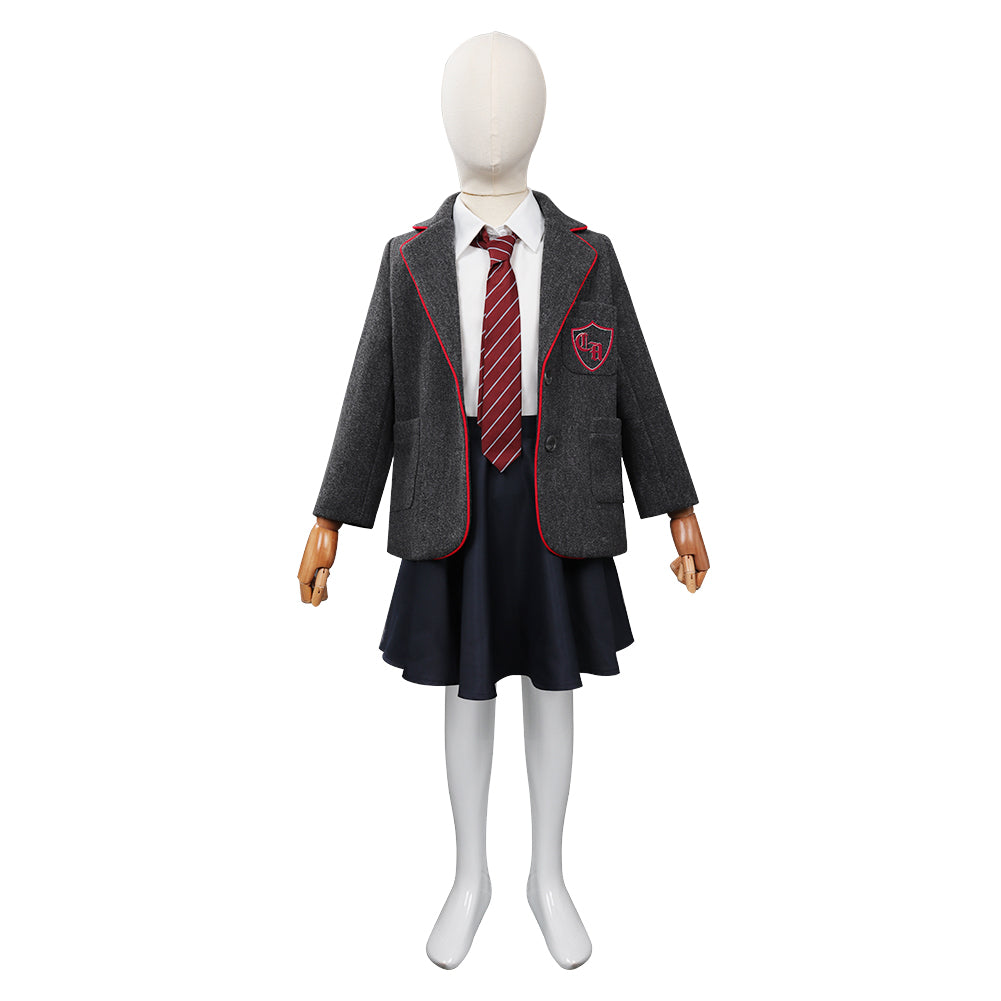 Kids Roald Dahl’s Matilda the Musical Cosplay Costume Children Uniform Skirt Shirt Necktie Outfits Halloween Carnival Suit