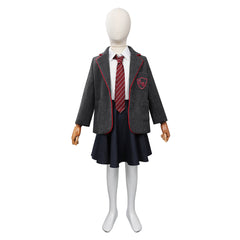 Kids Roald Dahl’s Matilda the Musical Cosplay Costume Children Uniform Skirt Shirt Necktie Outfits Halloween Carnival Suit
