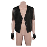 Movie Barbie 2023 Ken Outfits Black Vest Cosplay Costume Halloween Carnival Suit