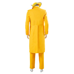 The Mask Jim Carrey Yellow Suit Men Uniform Outfit Cosplay Costume Halloween Carnival Costume