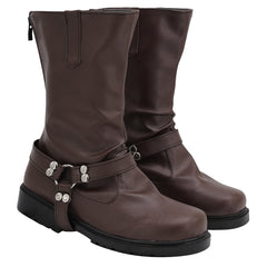 Twisted Wonderland Ruggie Bucchi Brown Shoes Boots Cosplay Accessories Props