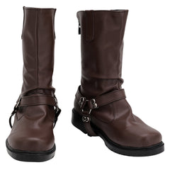 Twisted Wonderland Ruggie Bucchi Brown Shoes Boots Cosplay Accessories Props