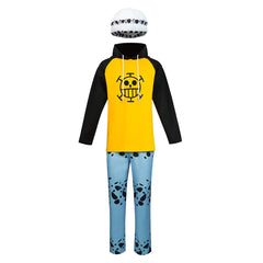 Anime One Piece Trafalgar D. Water Law Cosplay Costume Outfits Halloween Carnival Suit