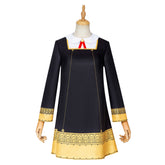 Anya Black School Uniform Dress Cosplay Costume Outfits Halloween Carnival Suit