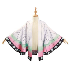 Kids Children Kochou Shinobu Kimono Coat Cosplay Costume Halloween Suit
