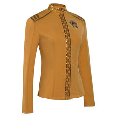TV Star Trek: Strange New Worlds Una Chin-Riley Yellow Uniform Outfits Cosplay Costume Halloween Carnival Suit