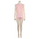 Movie Barbie 2023 Margot Robbie Barbie Pink Sleepwear Pajamas Cosplay Costume Outfits Halloween Carnival Suit
