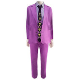 Kira Yoshikage Purple Suit Outfits Cosplay Costume Halloween Carnival Suit