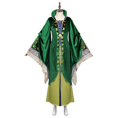 Movie Hocus Pocus 2 Winifred Sanderson Cosplay Costume Dress Outfits Halloween Carnival Suit