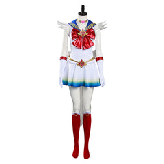 Sailor Moon Eternal Tsukino Usagi White Dress Outfits Halloween Carnival Suit Cosplay Costume