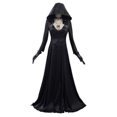 Resident Evil Village Vampire Lady Dress Outfit Lady Dimitrescu's Daughter Halloween Carnival Suit Cosplay Costume