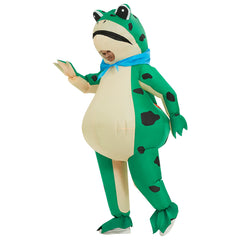 Adult Green Animal Frog Jumpsuit Inflatable Costume Funny Party Cosplay Costume Halloween Carnival Suit