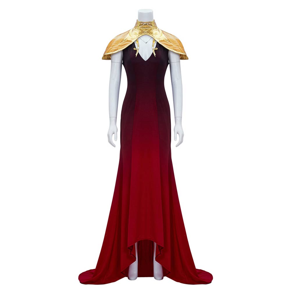 Anime Castlevania Carmilla Red Dress Outfit  Cosplay Costume Halloween Carnival Suit