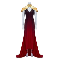 Anime Castlevania Carmilla Red Dress Outfit  Cosplay Costume Halloween Carnival Suit