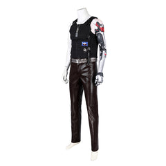 Anime Cyberpunk: Edgerunners Johnny Silverhand Black Vest Set  Outfits Cosplay Costume Halloween Carnival Suit