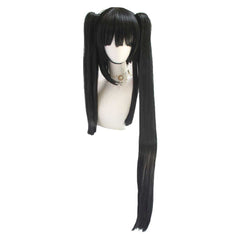 Anime DATE A LIVE Tokisaki Kurumi Black Wig Cosplay Accessories Halloween Carnival Props