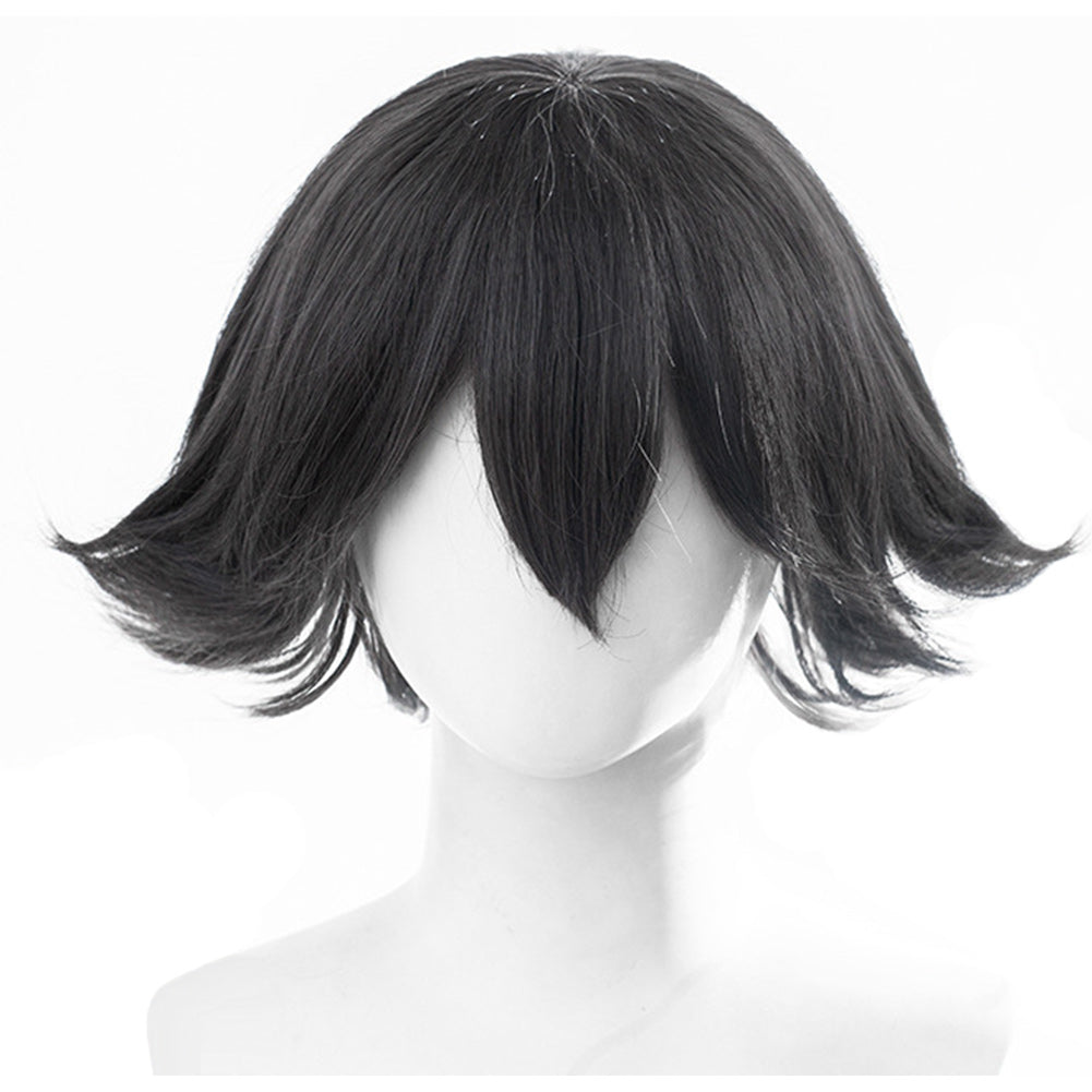 Anime Edogawa Rampo Black Cosplay Wig Heat Resistant Synthetic Hair Carnival Halloween Party Props