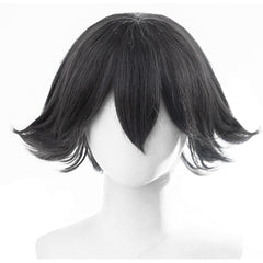 Anime Edogawa Rampo Black Cosplay Wig Heat Resistant Synthetic Hair Carnival Halloween Party Props
