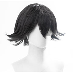 Anime Edogawa Rampo Black Cosplay Wig Heat Resistant Synthetic Hair Carnival Halloween Party Props