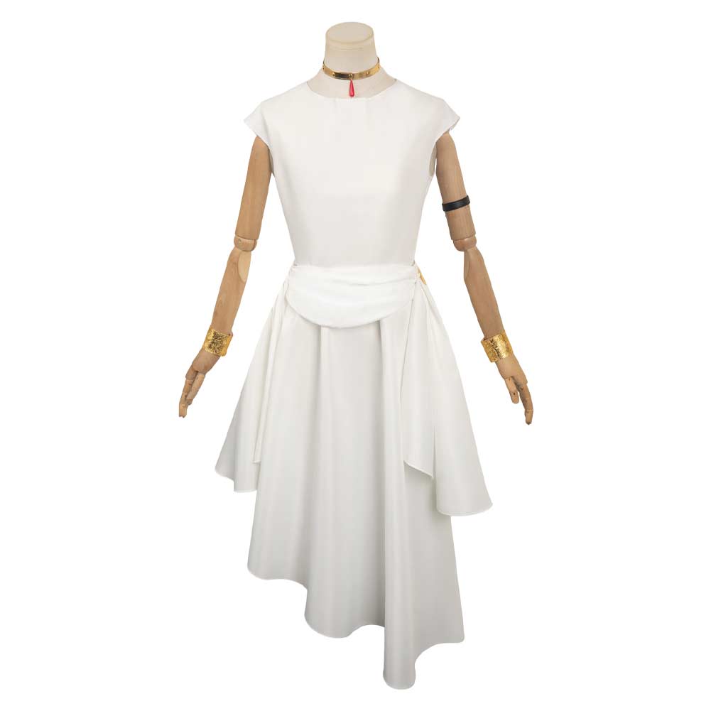 Anime Frieren:Beyond Journey's End 2023 Flamme White Dress Set Flamme Cosplay Costume Halloween Carnival Suit