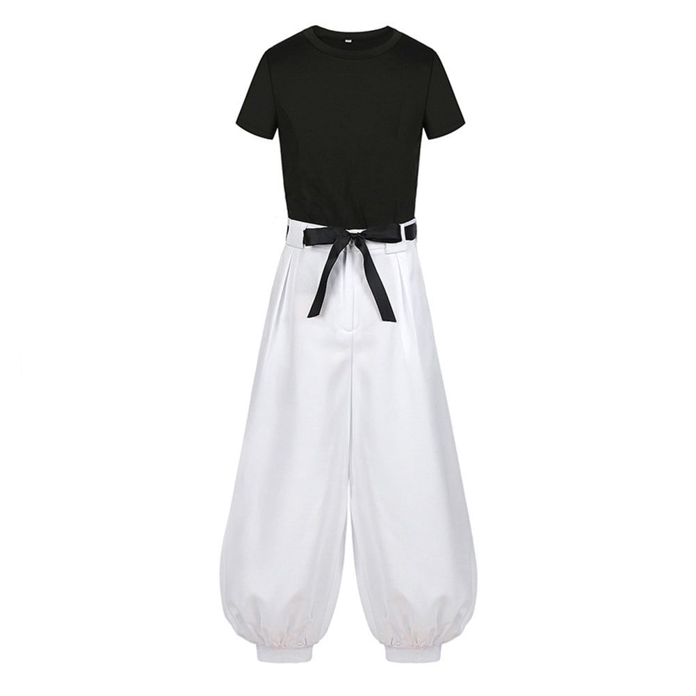 Anime Fushiguro Toji Black Set Outfits Cosplay Costume Halloween Carnival Suit
