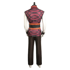 Anime One Piece 2023 Buggy Red Striped Outfits Cosplay Costume Halloween Carnival Suit
