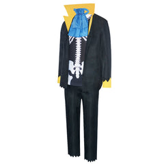 Anime One Piece Blueno Black Set Outfits Cosplay Costume Halloween Carnival Suit