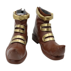 Anime One Piece Buggy Brown Shoes Boots Cosplay Accessories Halloween Carnival Props