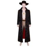 Anime One Piece Dracule Mihawk Black Set Cosplay Costume Outfits Halloween Carnival Suit