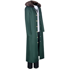 Anime One Piece Kuzan Green Jacket Set Outfits Cosplay Costume Halloween Carnival Suit