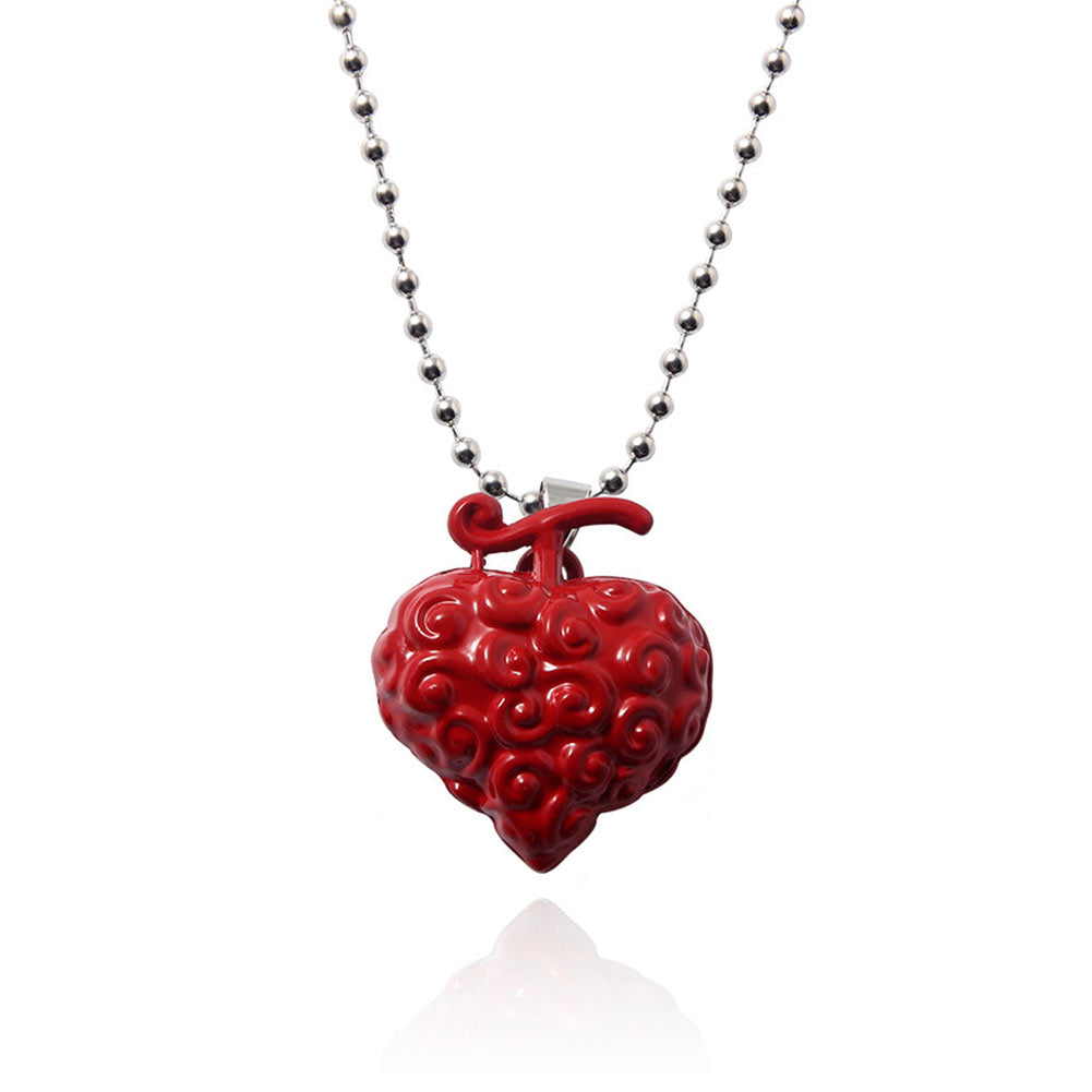 Anime One Piece Luffy Devil Fruit Necklace Cosplay Accessories Halloween Props