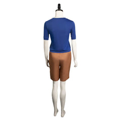 Anime One Piece Nami Blue Shirt Set Outfits Cosplay Costume Halloween Carnival Suit