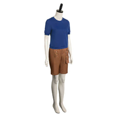 Anime One Piece Nami Blue Shirt Set Outfits Cosplay Costume Halloween Carnival Suit