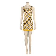 Anime One Piece Nami Yellow Plaid Skirt Dress Outfits Cosplay Costume Halloween Carnival Suit
