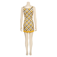 Anime One Piece Nami Yellow Plaid Skirt Dress Outfits Cosplay Costume Halloween Carnival Suit