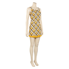Anime One Piece Nami Yellow Plaid Skirt Dress Outfits Cosplay Costume Halloween Carnival Suit