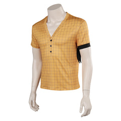 Anime One Piece Roronoa Zoro Yellow Shirt Outfits Cosplay Costume Halloween Carnival Suit