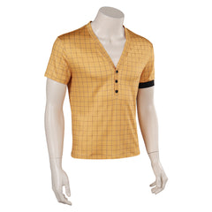Anime One Piece Roronoa Zoro Yellow Shirt Outfits Cosplay Costume Halloween Carnival Suit