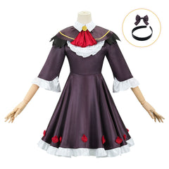 Anime Puella Magi Madoka Magica Akemi Homura Brown Dress Cosplay Costume Outfits Halloween Carnival Suit